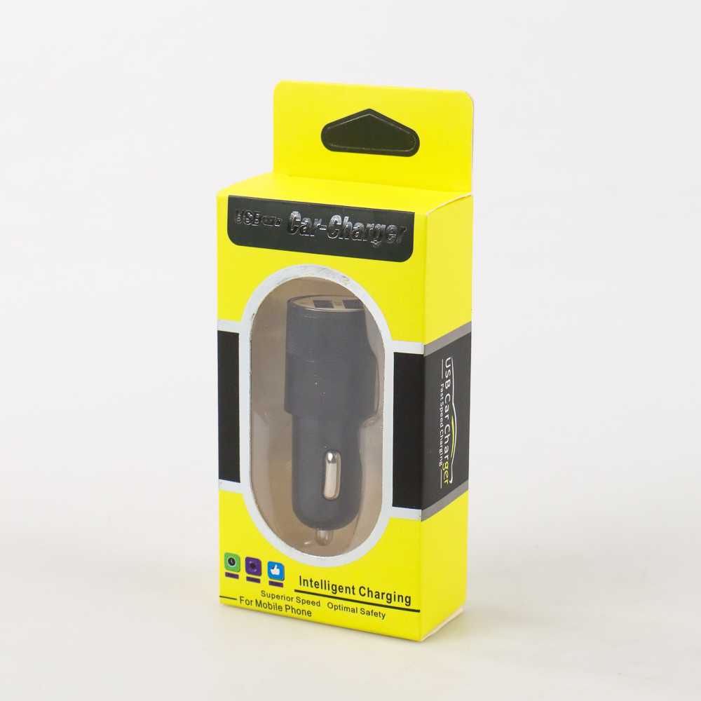 Quick Car Charger Universal Samsung / iPhone / HTC / Sony / HTC / Nexus / LG / Oppo Dual USB 2.1A 1.0A Indikator LED Olaf - OMUA6LBK