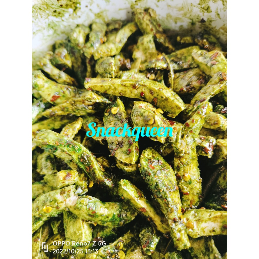 Basreng baso goreng pedas bumbu cabe hijau isi 250gram
