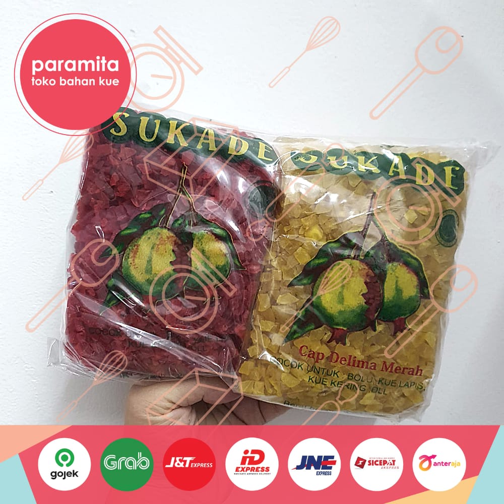 

Sukade Warna Merah / Hijau / Oren / Kuning 500 gr