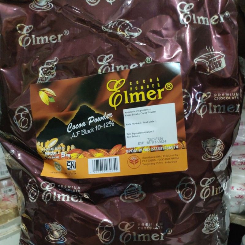 

Bubuk/Tepung Coklat Hitam Elmer Af.Black repack 100gr