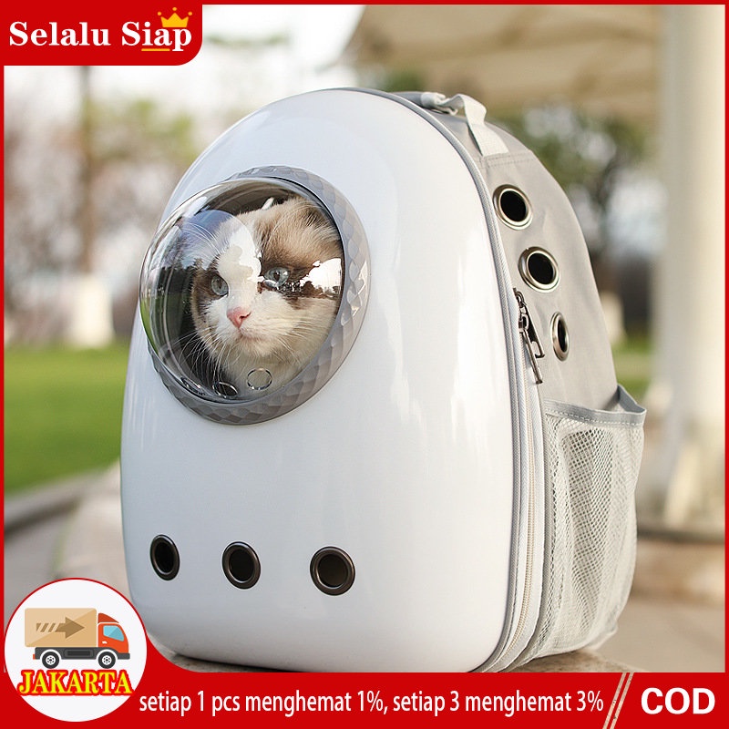 Tas Astronot Kucing Anjing | Tas Transparan | Pet Cargo | Tas Anjing Kucing Murah | Tas Ransel Hewan atau Travel Bag Nyaman dan Anti Air Cat Bag Pet Bag
