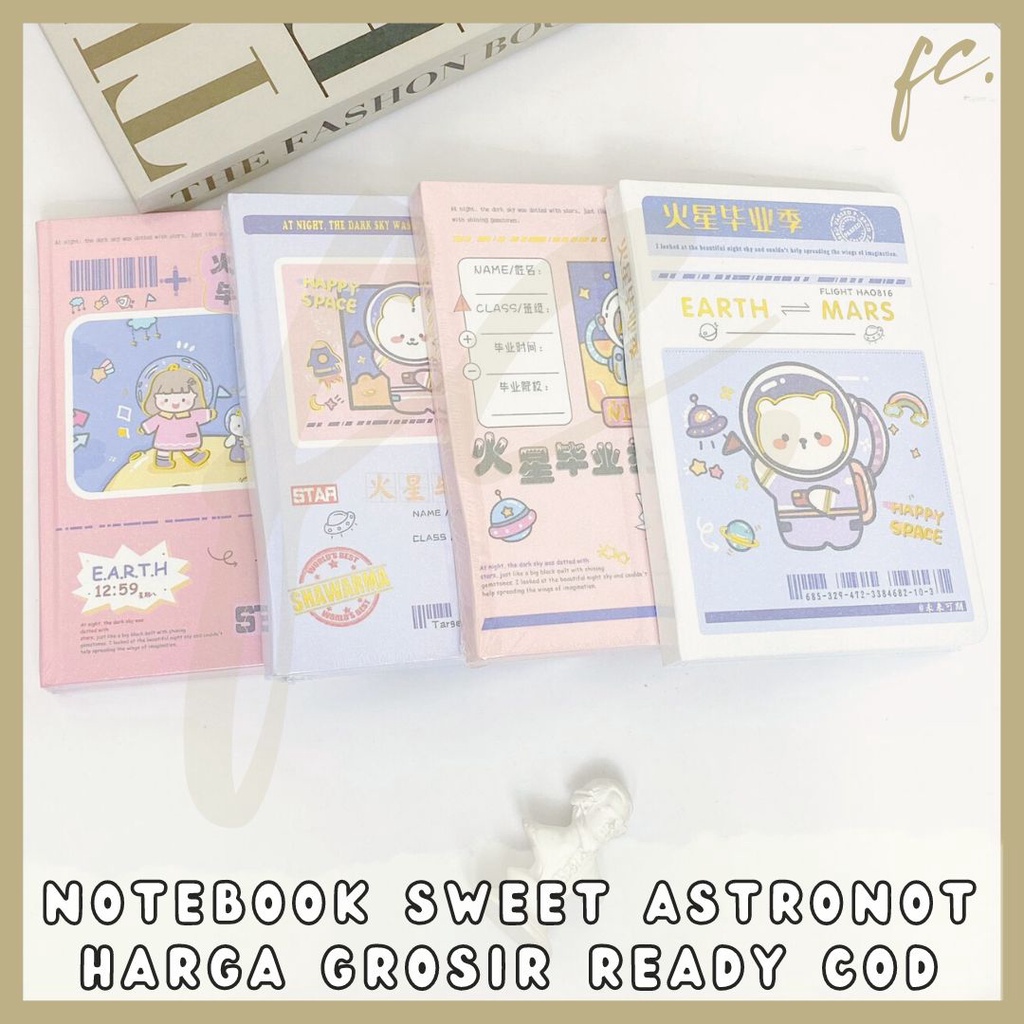 

Buku Catatan Mini Hardcover Notebook Sweet Cute Astronaut Bunny Bear Spaceship Star Kelinci Astronot Glitter Panda Cat Bear Pink Kucing Kitten Beruang Lucu Animal Pet Zoo Souvenir Anak Merchandise Bingkisan Hampers Harga Grosir Ready COD
