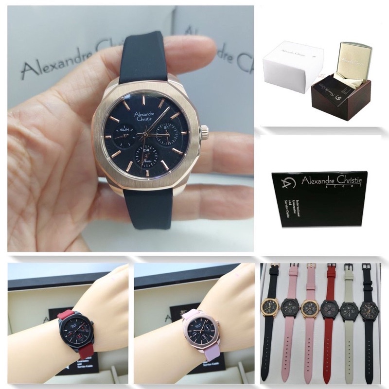 Alexandre Christie AC2967 Jam Tangan Wanita Original AC 2A23 RUBBER ORIGINAL