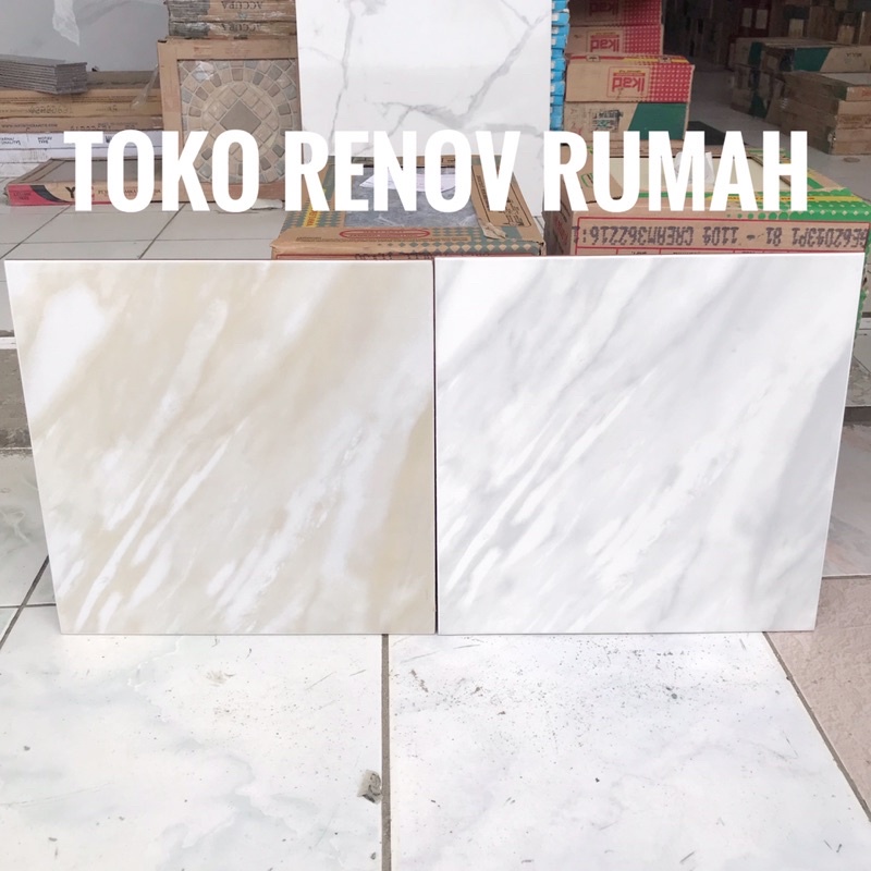 keramik lantai 40x40 motif marmer (GLOSSY)/ keramik lantai abu marmer/ keramik lantai cream marmer/ 