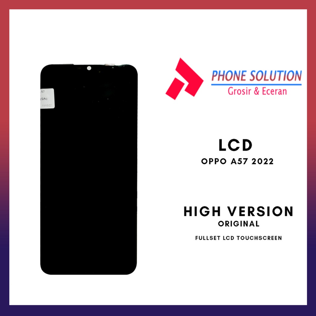 LCD Oppo A17 / A17K 4G Original 100% Fullset Touchscreen - Parts Kompatibel Dengan Produk Oppo // Supplier LCD Oppo - Garansi 1 Bulan