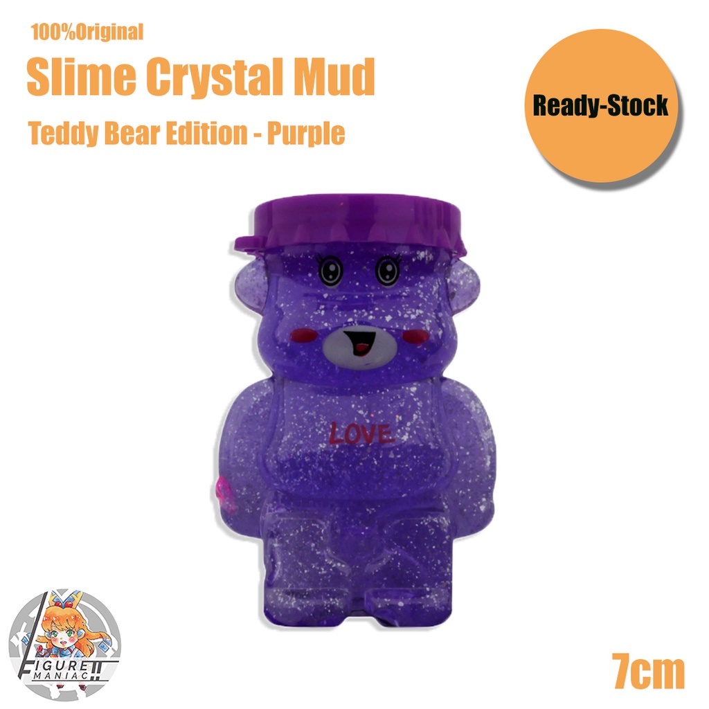 Mainan Anak - Slime TEDDY BEAR Edition Import Premium Slime Lucu Cute Slime Aman Crystal Mud Galaxy Mud