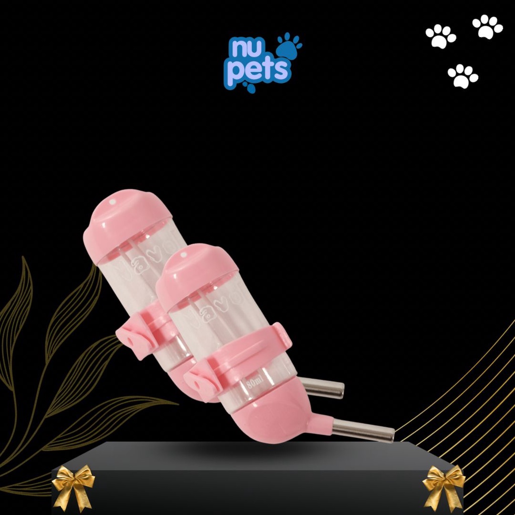 Botol Tempat Minum Plastik Navo Hewan Hamster Anjing Kucing Kelinci Drinking Bottle 80 125 250 500 ml
