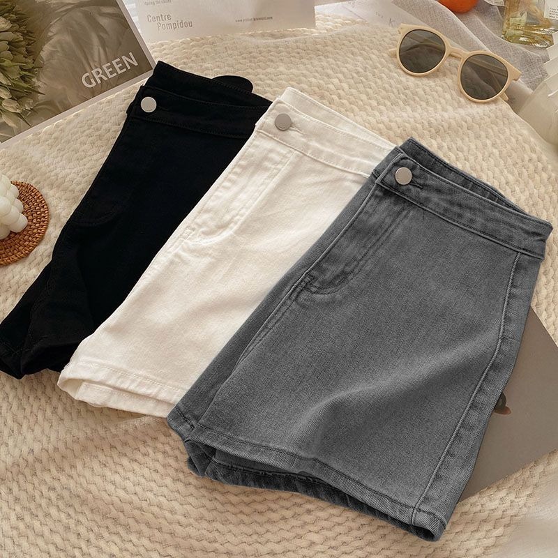Celana jeans stretch wanita celana pendek cewek highwaist pants celana korean style fashiontoday ootd