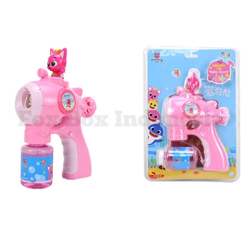 [PALING MURAH] Bubble Gun Karakter dengan Musik - Mainan Pistol Gelembung Sabun Anak - Pink Fong Baby Shark PJ Mask - Fox Box Indonesia