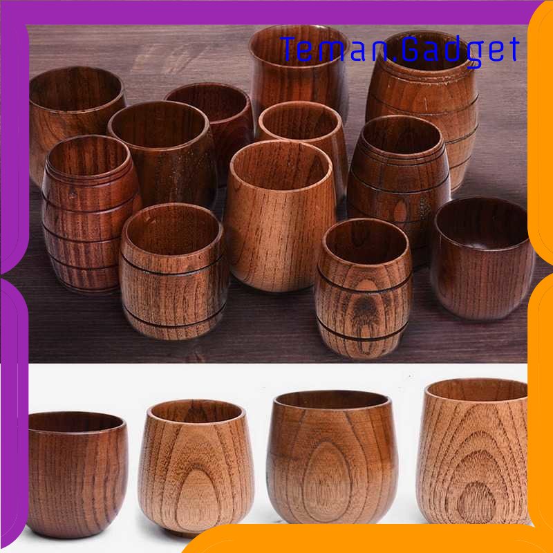 TG - DPR INOARS Gelas Kayu Wooden Natural Cup - CLO470