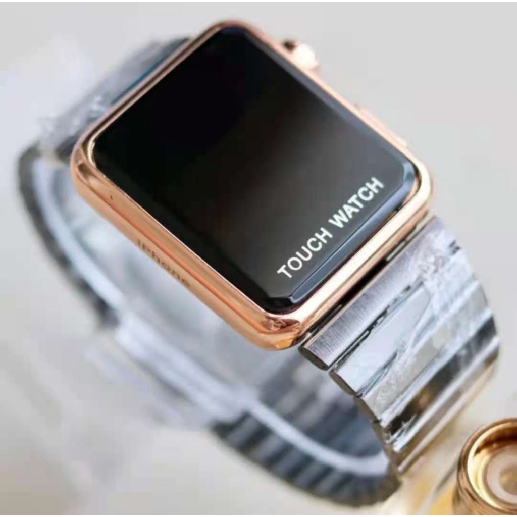 Jam Tangan Digital pria wanita Unisex Touch Screen Digital Rantai