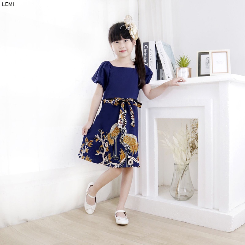 Evercloth Tomi / Lemi KIDS DRESS - Dress Batik Anak Perempuan