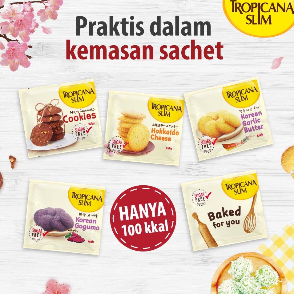 

[KODE PRODUK YPH9T5534] Tropicana Slim Hokkaido Cheese Cookies (5 Sch) - Snack Bebas Gula, 100 Kalori