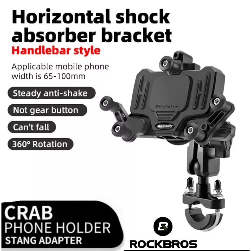 Rockbros Phone Holder Motor Crab Mount