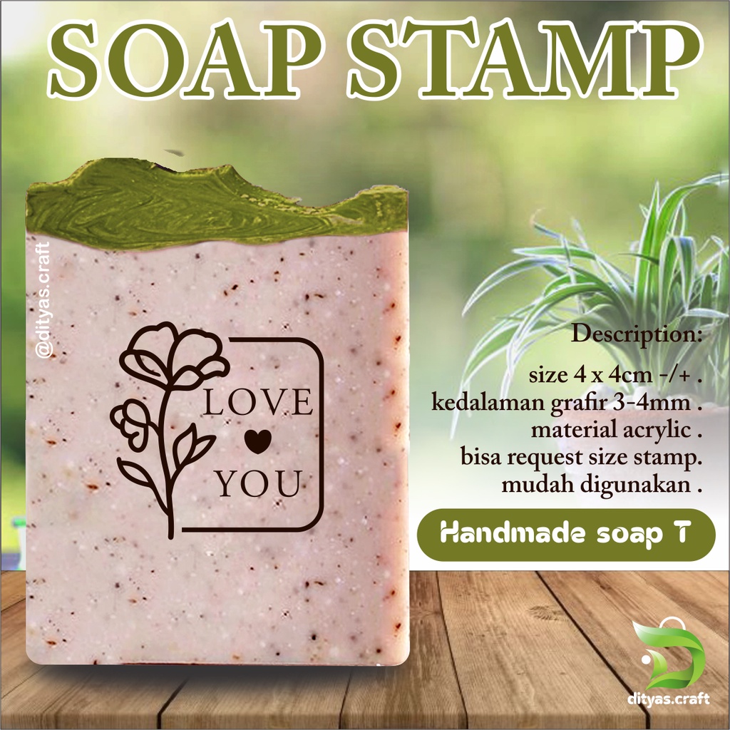 

soap stamp / stempel sabun / handmade soap code T