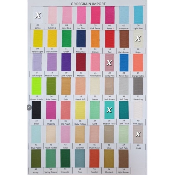 

Pita GrosGrain Polos Import 3/8" (1cm) 100 yard