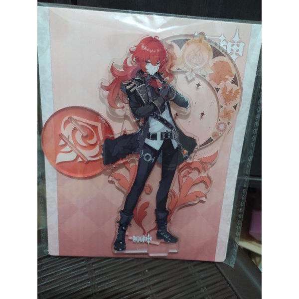 Akrilik stand Diluc Genshin Impact original Mihoyo