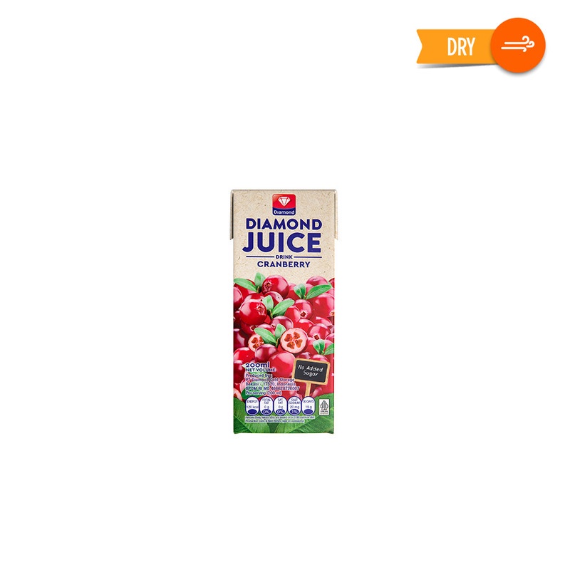 DIAMOND JUICE UHT CRANBERRY 200 ML