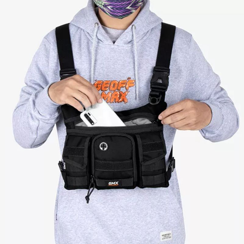 Geoff Max Official Celtic Black Chest Rig Geoff Max Original Sling Bag Geoff Max Official Tas Dada G