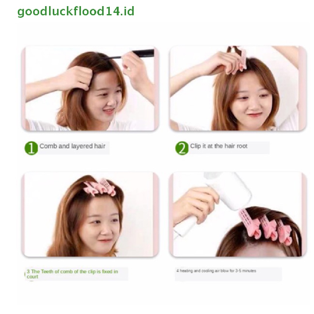 [GOOGFOUR] Hair Root Fluffy Clip Lazy Perm Air Bangs Volume Styling Hairpin Curling Tube [TOP]