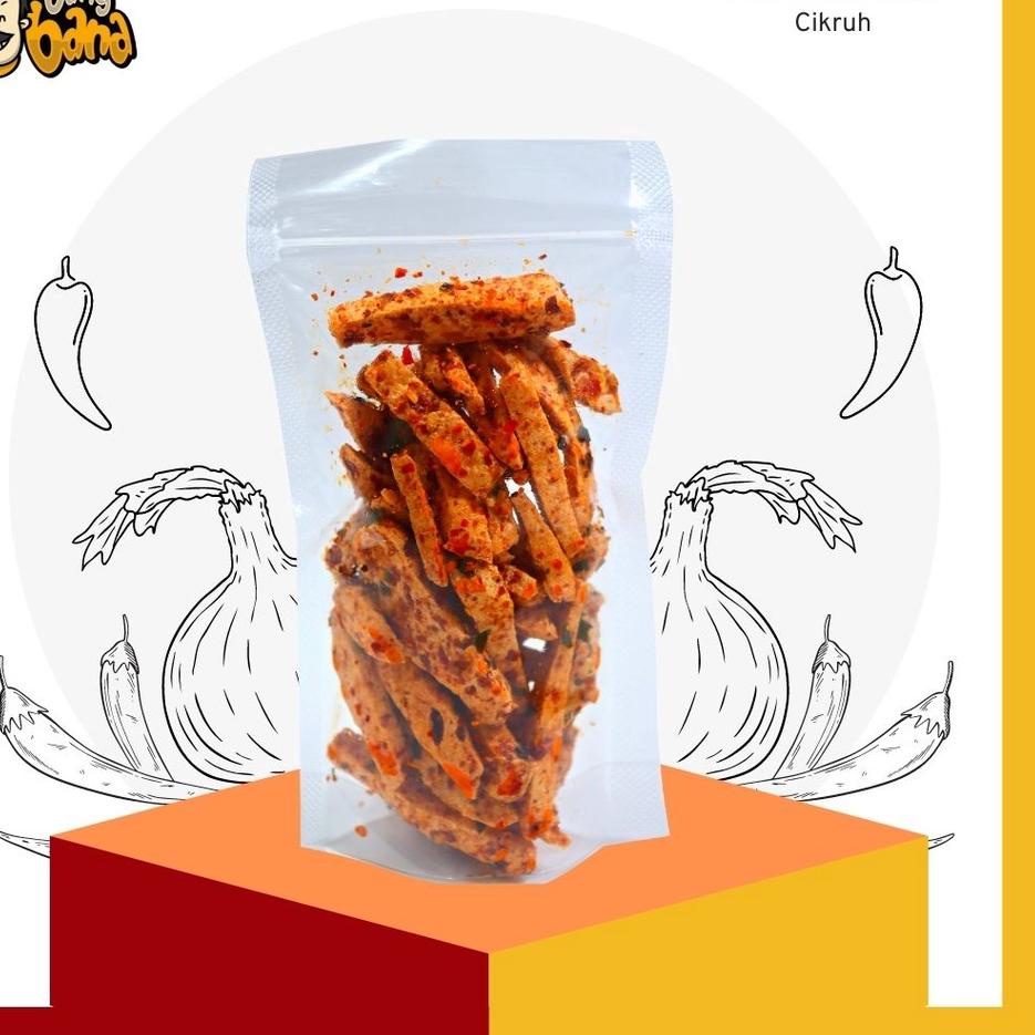 

⇪ Basreng Baso Goreng Stik Pedas Daun Jeruk Cikruh 100 Gram の