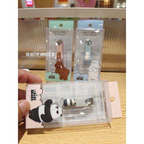 MINISO 🆕 Gunting Kuku We Bare Bears Collection