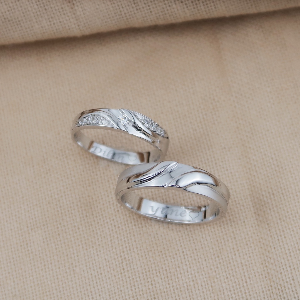 Wedding Ring Couple Emas & Platinum