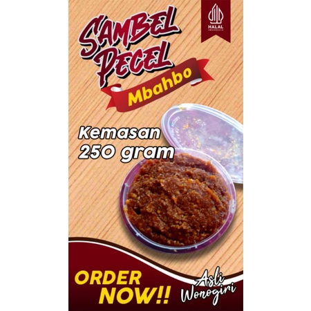

Sambal Pecel Kacang Asli Wonogiri