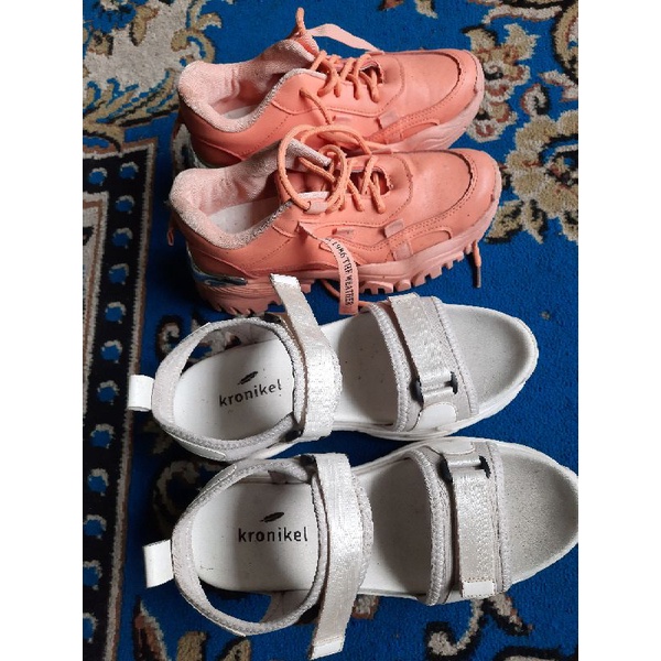 PL sandal sepatu branded