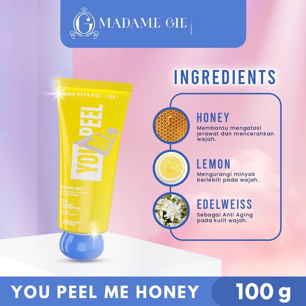 YOU PEEL ME | PEELING GEL BY MADAME GIE | EXFOLIATING GEL |  SCRUB WAJAH PEEL WAJAH