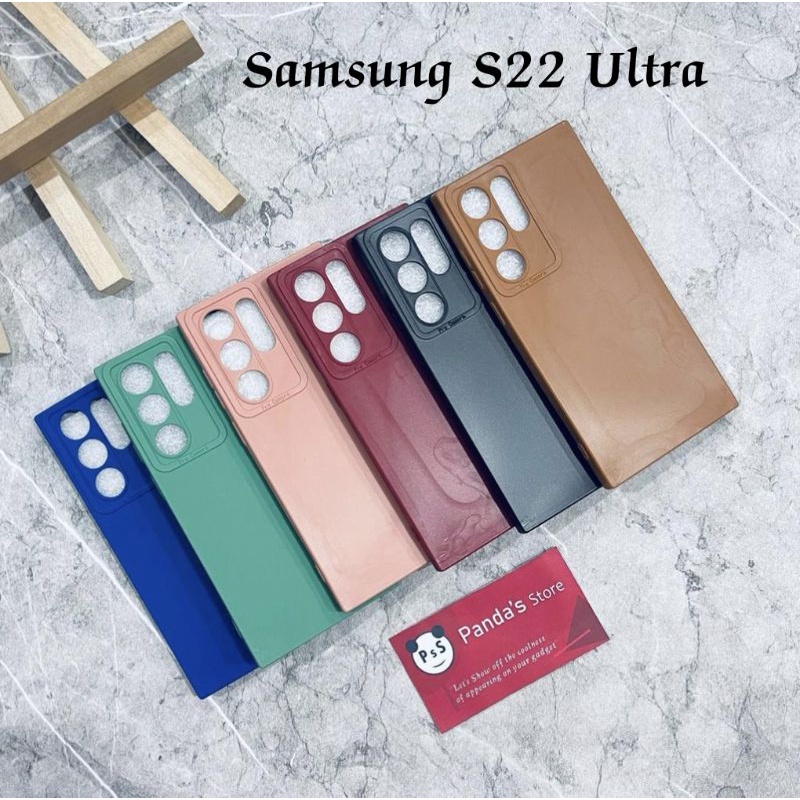 Softcase Pro Camera Samsung S22 Ultra Candy Case Full Color 3D Silikon TPU