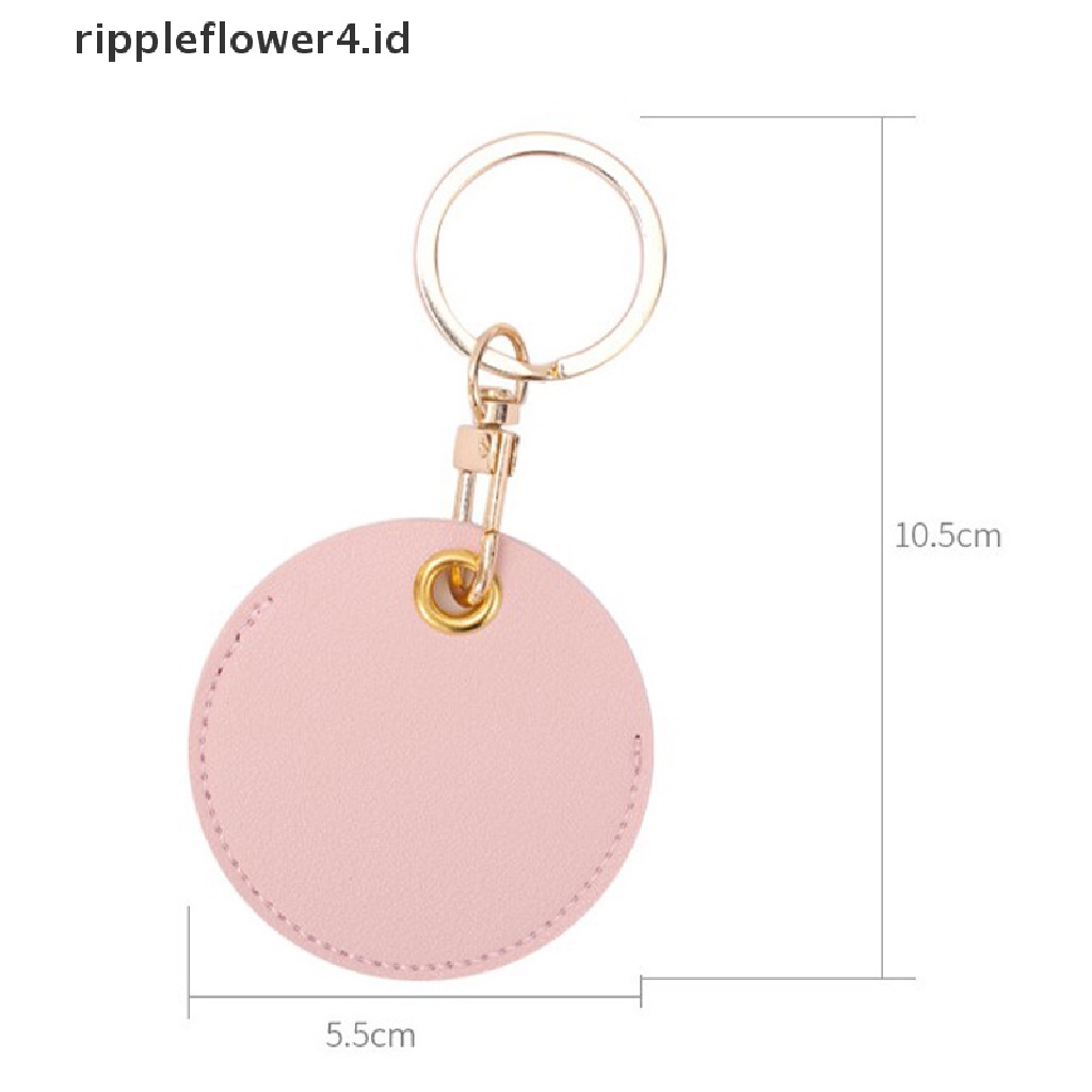 {rippleflower4.id} Tempat Kartu Akses Kulit, Gantungan Kunci water drop, cover Pelindung Induksi Lift Kartu bus~