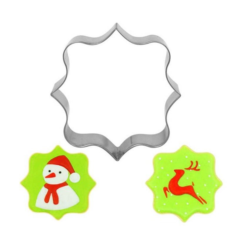 14pcs Christmas Cookie Cutters Stainless Steel Cetakan Natal Cetakan Biskuit Cutting