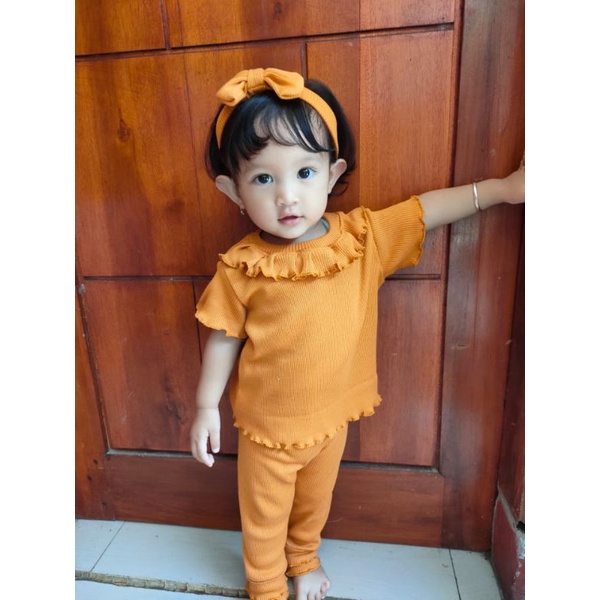 Baju Setelan Anak Perempuan REMPEL Knit Tee Usia 1-5 Tahun