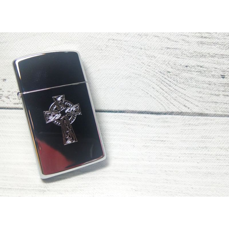 Zippo Slim Celtic Cross Tahun 2000/XVI