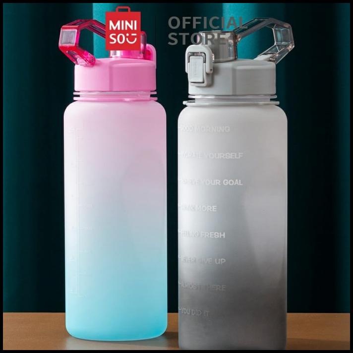 Miniso Botol Minum Air 2L Pelangi Gradient / Botol Tumbler