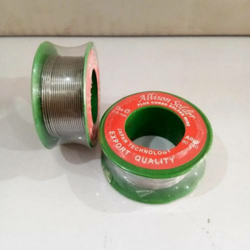 1 roll timah Solder 0.8mm Flux cored solder panjang 10m