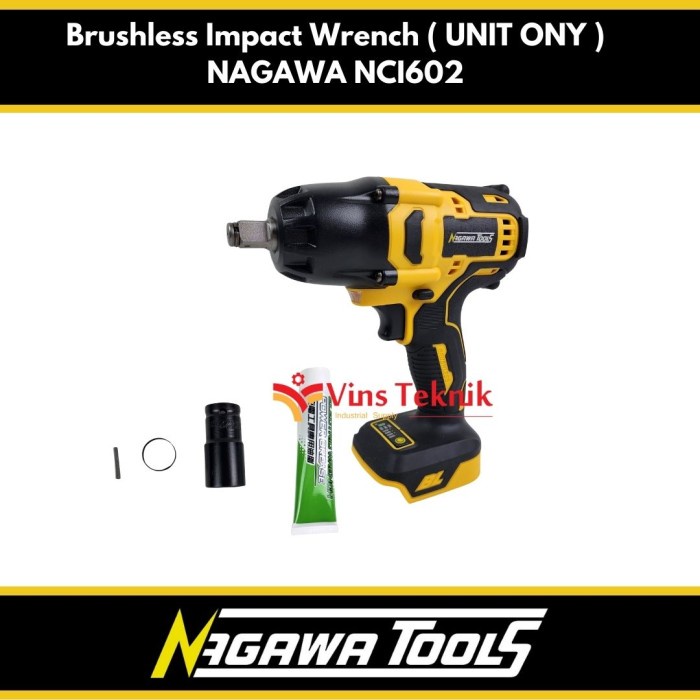Impact Wrench Cordless Mesin Pembuka Baut Nci602 Nagawa Nci 602