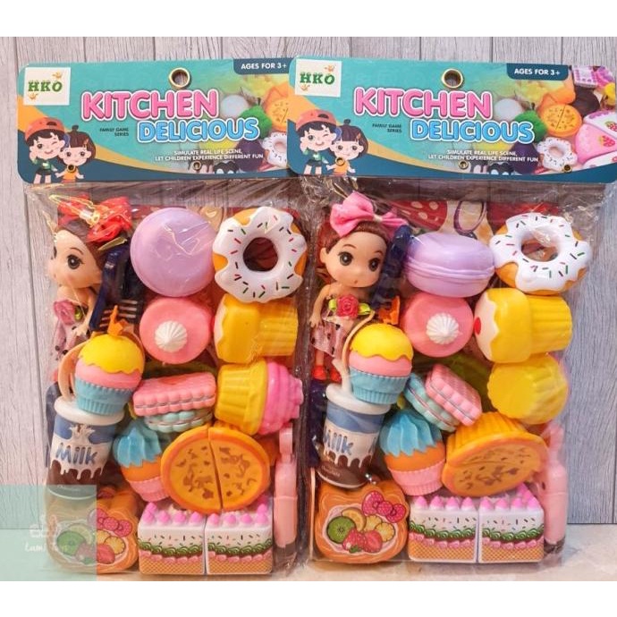 

[ COD ] MAINAN CUP CAKE DONAT POTONGAN DESESERT CAKE