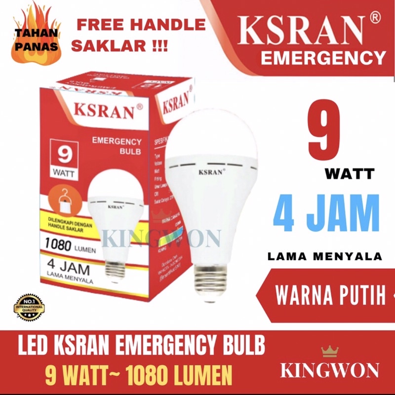LAMPU LED BOHLAM EMERGENCY LAMPU EMERGENCY