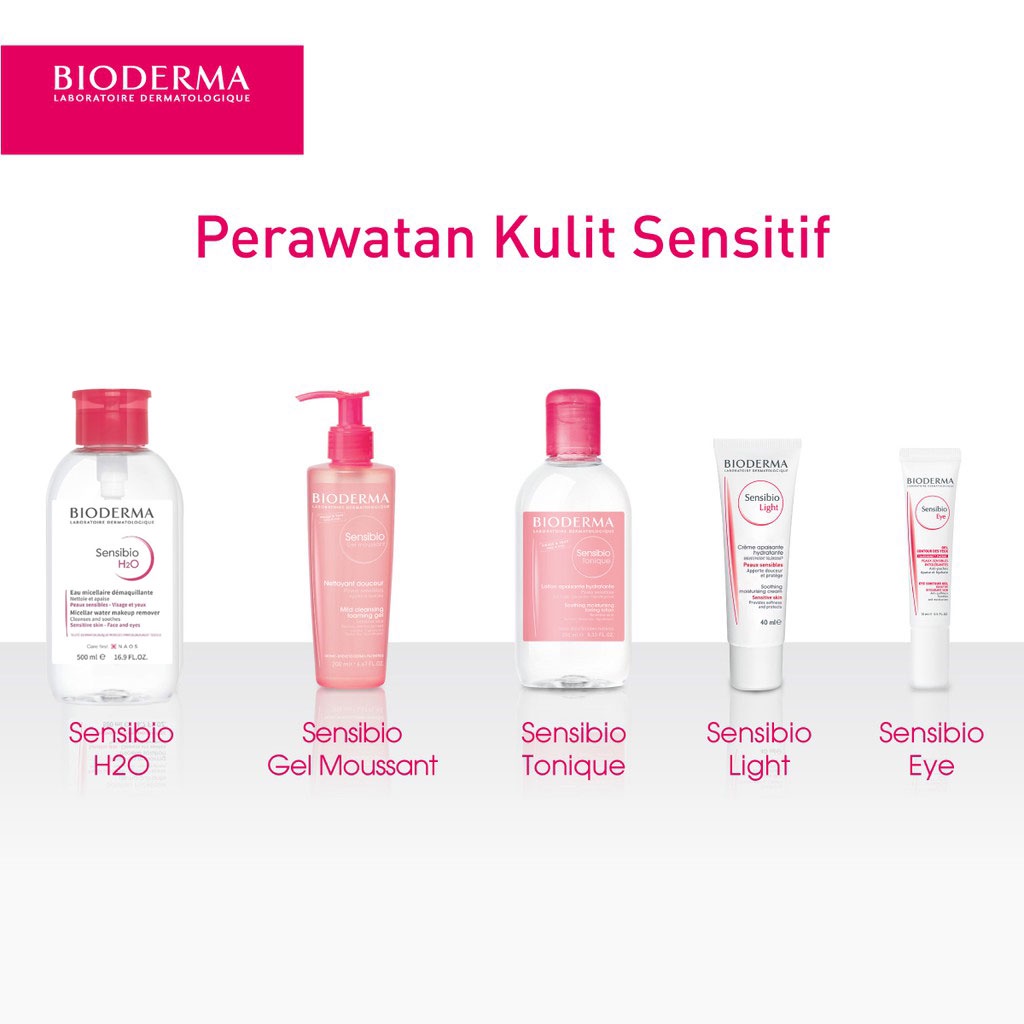 【Peningkatan resep】Bioderma Sensibio H2O 500 ml Pump - Micellar Water untuk Semua Jenis Kulit / Kulit Sensitif