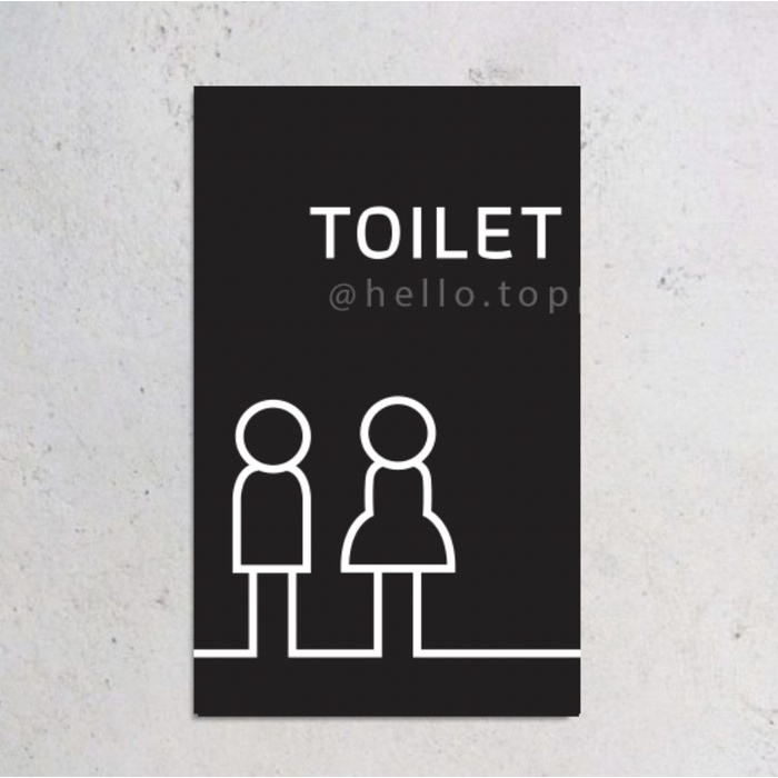 

TOILET SIGN ACRYLIC MODERN AKRILIK LABEL SIGN TOILET SIGN PENANDA