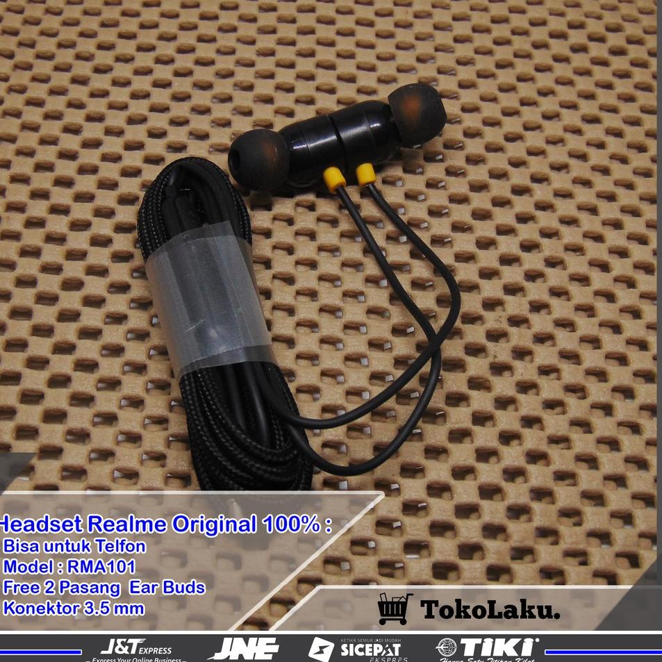 Obral Terlaris Headset Realme Original 100% RMA101 Earphone Realme Original Handset Realme Original 