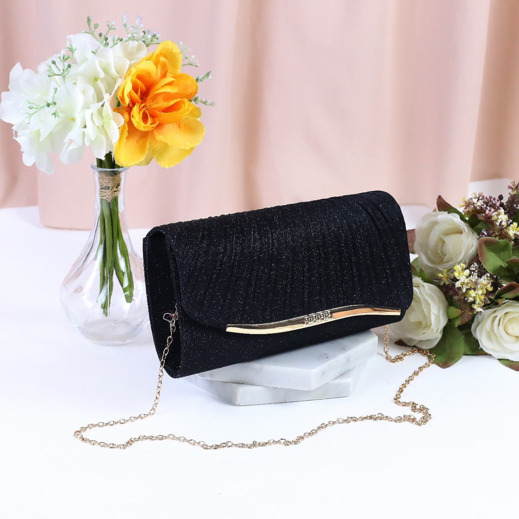 TAS PESTA WANITA CLUTCH BAG MAC 104 HANDBAG HAND BAG WANITA KONDANGAN CLUTCH PESTA PERNIKAHAN BAG LADY GLITER WEDDING PARTY KEKINIAN TERBARU WANITA CEWEK ELEGAN SIMPEL CANTIK