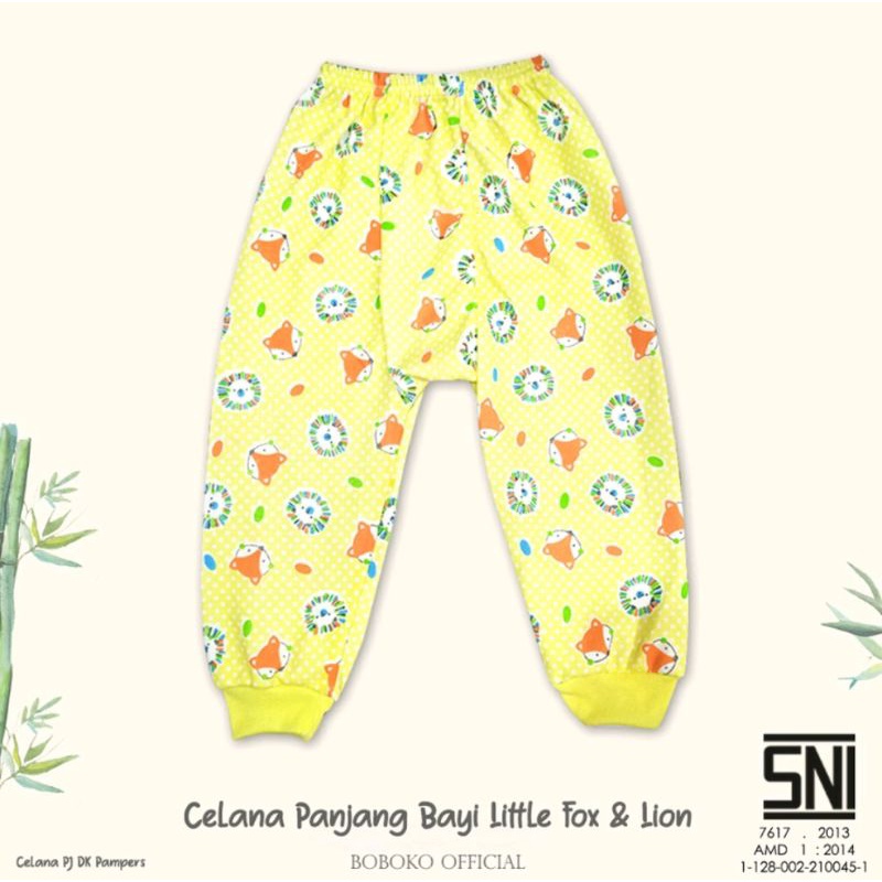 Celana Panjang Kotak Pampes Baby BOBOKO Full Print