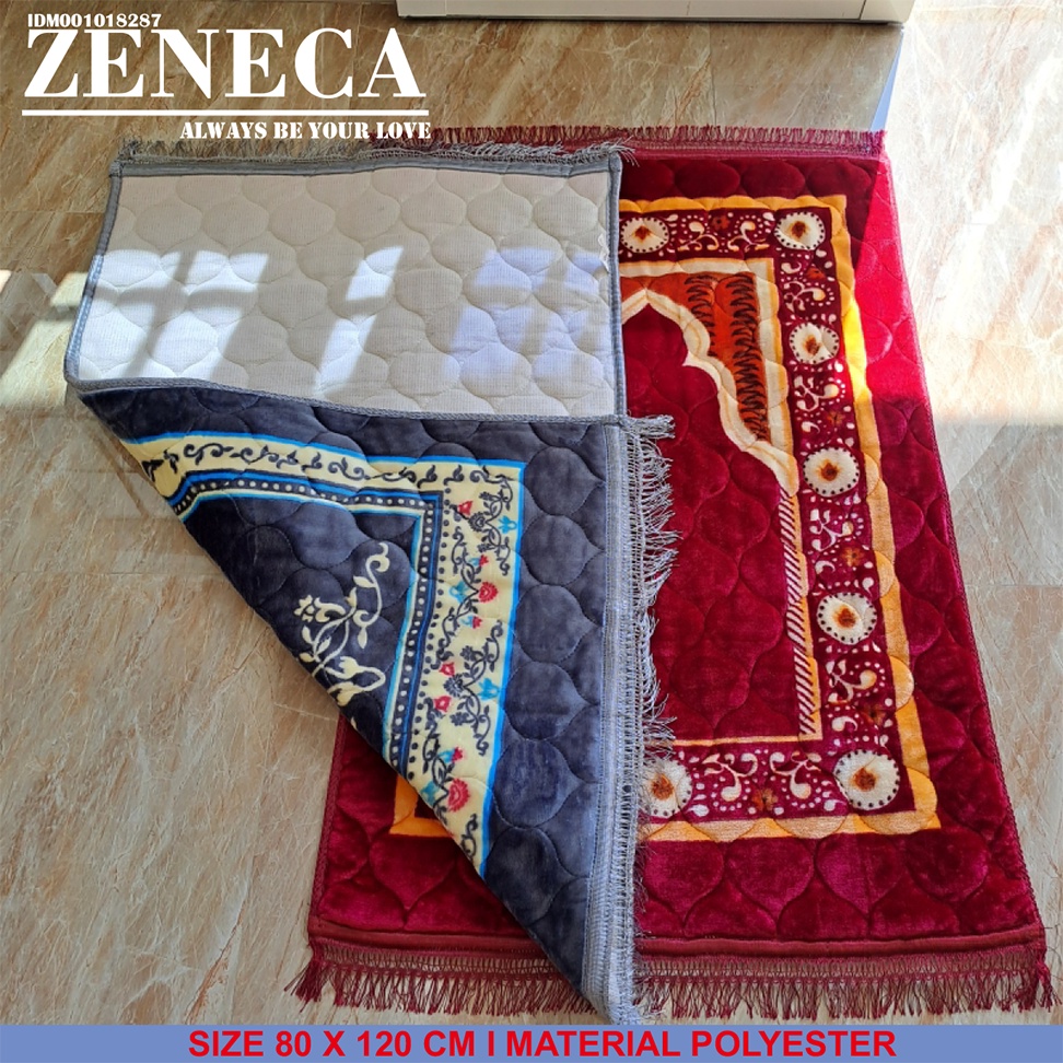 Zeneca Sajadah Premium Turki Bludru Print 3D Bahan Halus Dan Sangat Lembut Ukuran 80 x 120cm