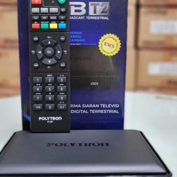 TIPE600READY SET TOP BOX STB POLYTRON PDV DVB-T2 TERMURAH GARANSI ORI TELEVISI TABUNG LED ALAT PENER
