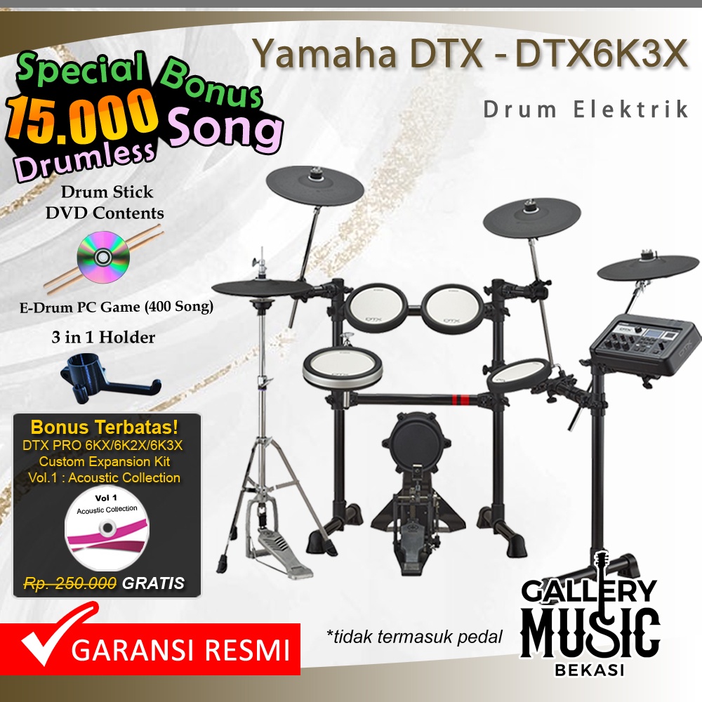 Yamaha DTX6K3-X Drum Elektrik / DTX6K3X / DTX 6 K3X / 6K3 / 6K3X