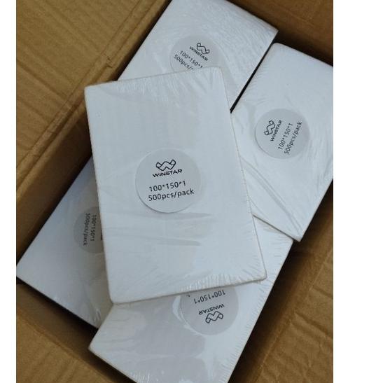 

Terbaik !! KERTAS STICKER LABEL THERMAL LIPAT 100x150 BARE A6 ✓