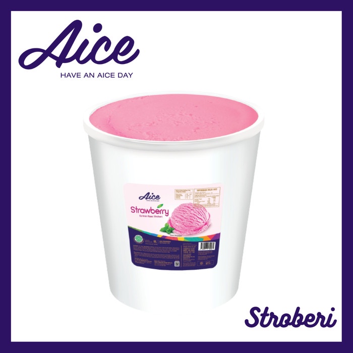 

Es Krim Diamond 8 Liter Vanilla / Coklat / Stroberi - Aice Strawberry